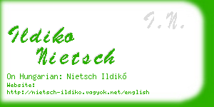 ildiko nietsch business card