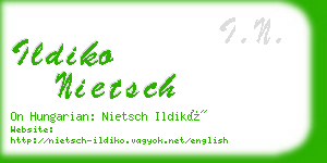 ildiko nietsch business card